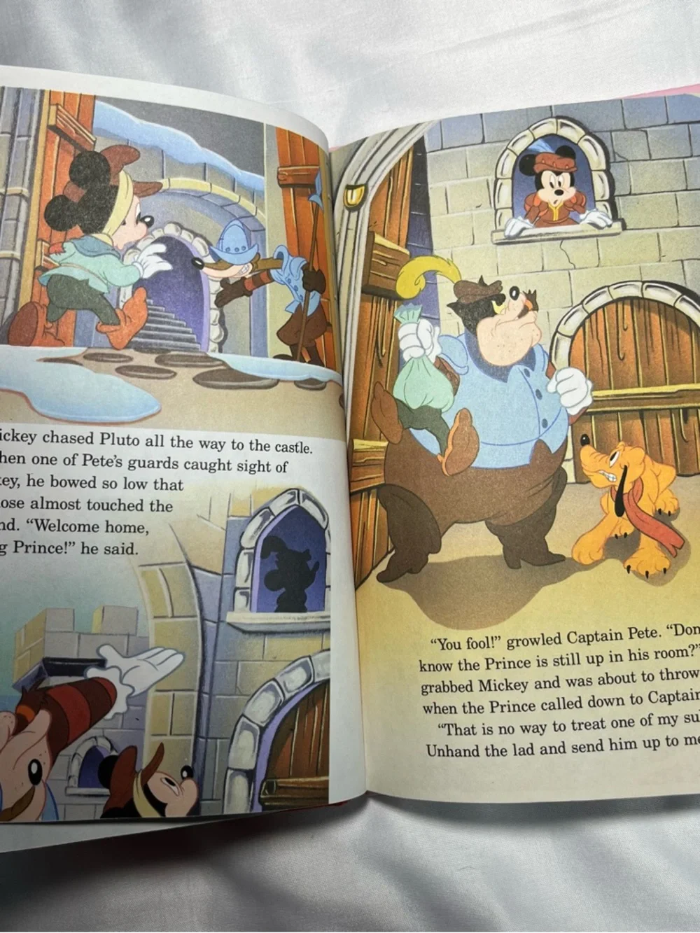 Disney Prince and the Pauper 1993 Hardcover Teddy Slater WDW Reading‎ Book